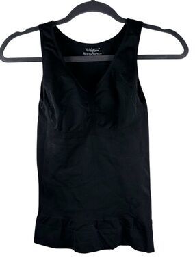 Camishaper Basic Black Foundation Shapewear Tank Top Medium NWOT